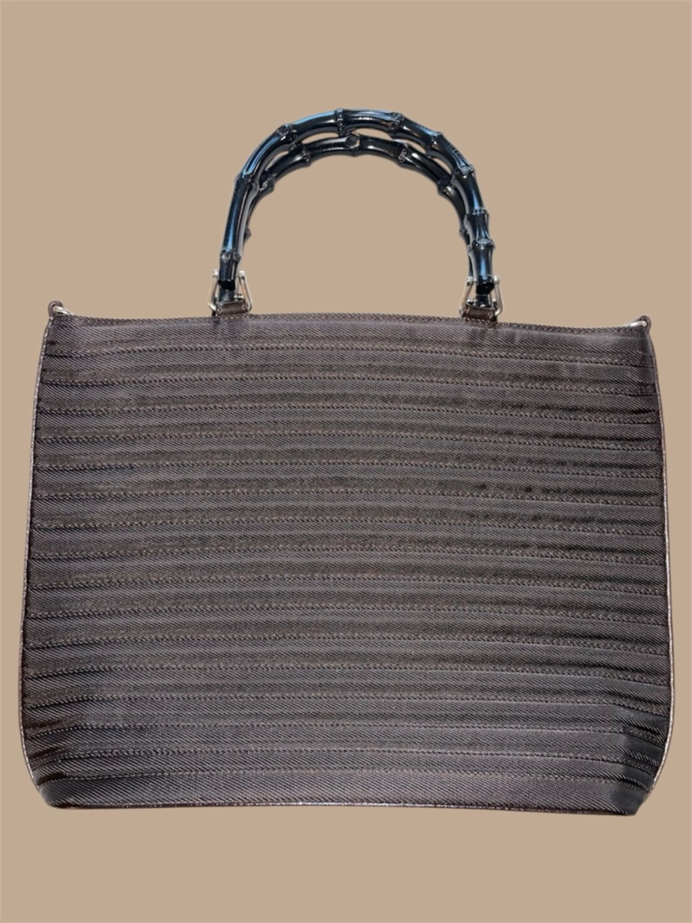 Gucci‎ Chocolate Brown Bamboo Tote